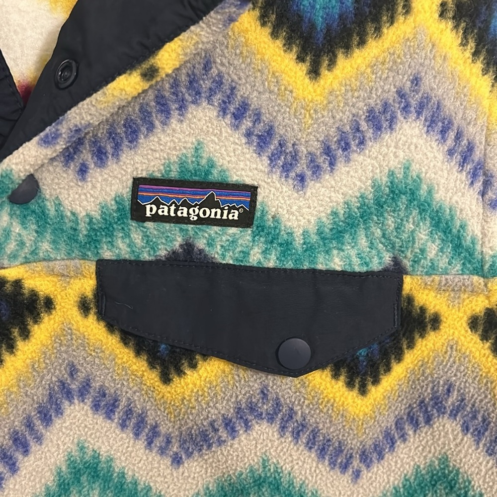 Patagonia Pullover Synchilla Snap T Blue Timber Twist Fleece Pullover Size Small - Picture 3 of 15